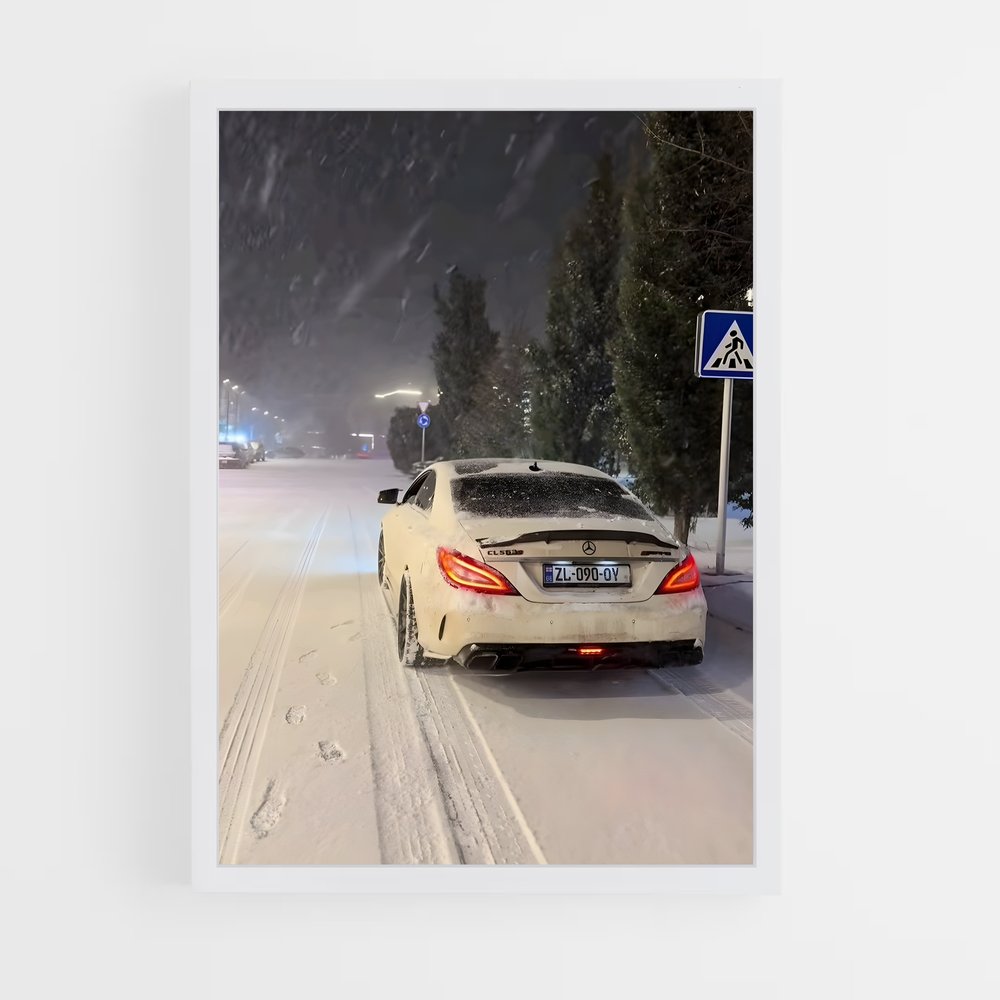 Poster Virage Glacial – affiche Mercedes (vue 3)